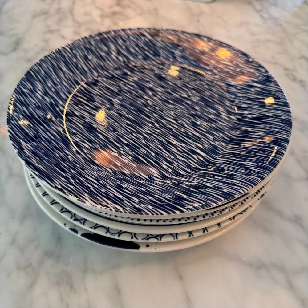 Royal Doulton Pacific Blue Blue Accent Plates (Set of 6)